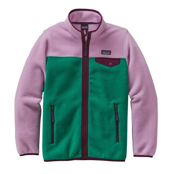 Patagonia Jackets & Blazers - Patagonia Girls' Lightweight Synchilla® Snap-T® Jacket Full Zip Fleece Sz: L
